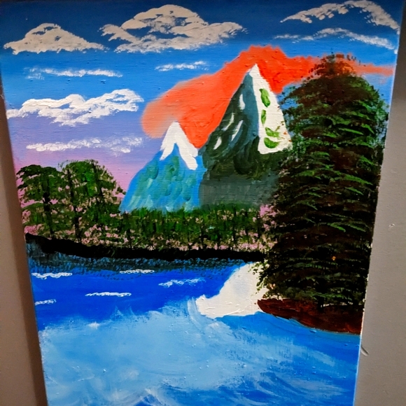 Original painting of mountains - Picture 1 of 4